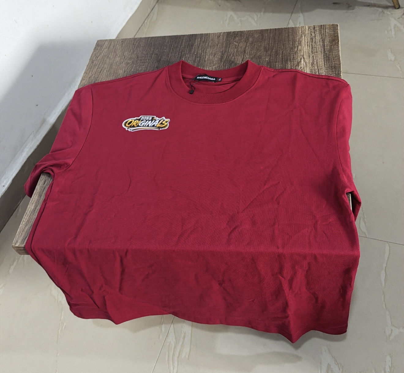 2055 originals burgundy T-shirt